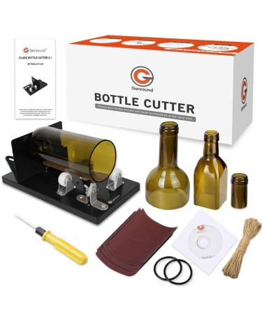 Bottle Cutter  Genround Upgrade 2.1 Glass Bottle Cutter Machine for Round  Square and Oval Bottle Cutting | Cut Bottle from Neck to Bottom | Glass Cutter Bottle Cutting Tool for DIY Projects 2.1 version