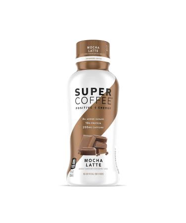 Super Coffee Iced Keto Mocha Latte 12 Fl Oz 12 Pack - 10g Protein, 80 Calories, Sugar-Free | Smart Coffee Drink with Soy-Free & Gluten-Free Formula - Buy Online on SooperMarket.com