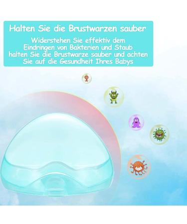 Buy BPA-Free Green Pacifier Case - 5 Piece Transparent Holder for Travel & Home | Durable Nipple Shield Box - Buy Online on SooperMarket.com