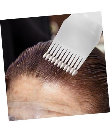 Amosfun 1 Set Hair Bleach Kit Root Comb Applicator Bottle Ear Protectors Shower Caps Clear Gloves Shower Cap Ear Muffs White Lecythus Portable 6.9x4.8cm White - Buy Online on SooperMarket.com