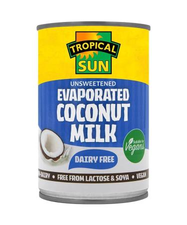 MASTropical Sun Evaporated Coconut Milk Dairy Free 400ml Case of 6-Fd
