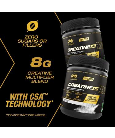 PVL Creatine X8 - Advanced Creatine Monohydrate Powder - Amino Acid Boosted Creatine Powder - Workout Supplement - Zero Sugars or Fillers -249 g - 30 Serving - Buy Online on SooperMarket.com