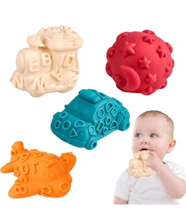 Activity rattling balls sensory squeezing ball toys soft squeeze massage balls with bright color |Structured multisensory balls as a gift soft squeeze massage balls