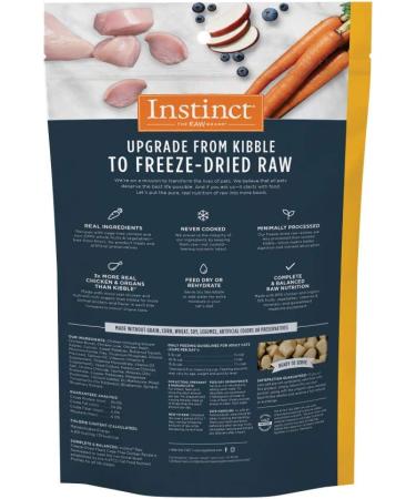 Instinct Freeze-Dried Cat Food 9.5oz (1 Pack) - Chicken Flavor - Buy Online on SooperMarket.com