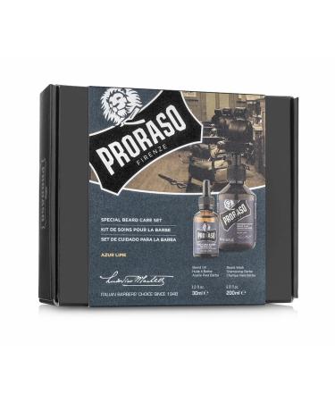 Proraso Beard Care Kit for Men - Sandalwood Beard Wash & Oil for Thick Coarse Beards | Cleanse Tame & Detangle | International Shipping - Buy Online on SooperMarket.com