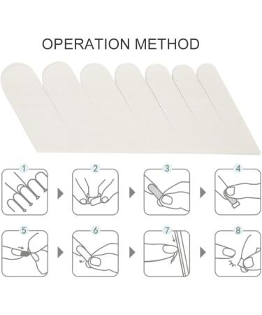 Nail Protector Sticker Wrap Cover 6Pcs - Clear Adhesive Silk Nail Wraps for Nail Protection - Buy Online on SooperMarket.com