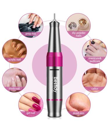 Bestidy Nail Drill Machine 30000rpm Professional Rechargeable Kit with Phone Power Bank - Gray - Buy Online on SooperMarket.com