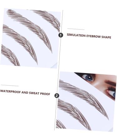 Beavorty 12 Pcs Eyebrow Stickers Stick on Eyebrows False Eyebrows Cosmetics 4d Make up Makeup Tools - Buy Online on SooperMarket.com