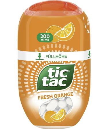 Ferrero Tic Tac Fresh Orange - Delicious Orange Flavored Dragees - 98g Pack for International Shipping - Buy Online on SooperMarket.com