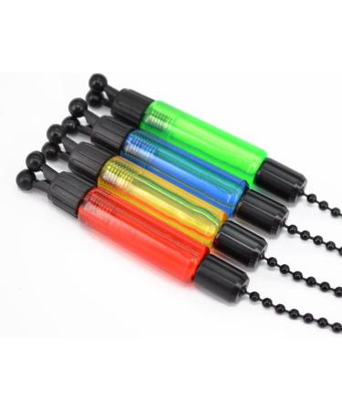 Carp Fishing Swinger Set with Bite Indicators - Red Yellow Blue & Green - 4 Pack for Accurate Fishing - Buy Online on SooperMarket.com