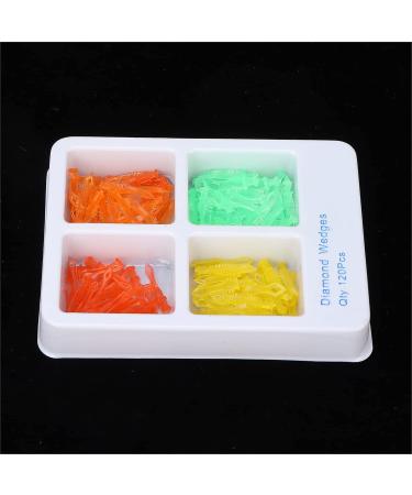 120pcs Dental Wedges Set 4 Sizes Plastic Poly Wedges with Holes for Dental Clinics | International Shipping Available - Buy Online on SooperMarket.com