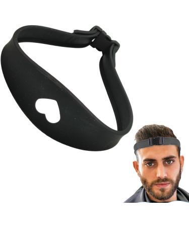 Aznever Hairline Shaping Tool Hairline Trimming and Shaping Tool Adjustable Curved Silicone Haircut Bands for Hair Salons and Home Black - Buy Online on SooperMarket.com