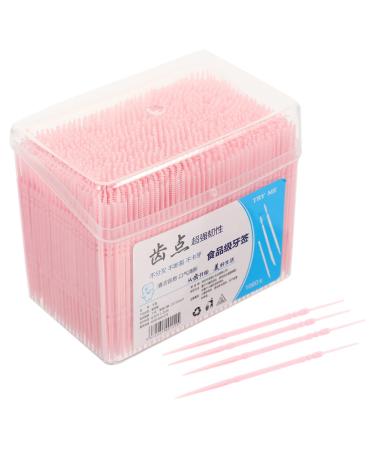 FOMIYES 1000pcs Disposable Toothpicks Double- Head Plastic Toothpicks Interdental Floss Oral Care Floss for Men