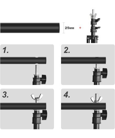 PHOPIK 10ft Adjustable Photo Studio Backdrop Stand - Backdrop Holder for Portrait Photography & Birthday Parties - Buy Online on SooperMarket.com
