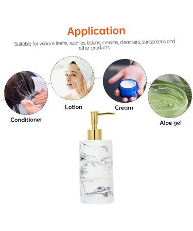 PRETYZOOM 1pc Simple Storage Decorative Bath Lovely Press-Type Liquids Shower Resin Supply Replacement Use White 19.00X7.00X7.00CM - Buy Online on SooperMarket.com