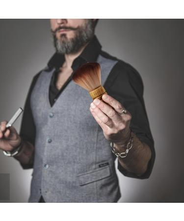 FOMIYES Barber Neck Duster Wooden Handle Hair Sweeping Brush Hair Cut Cleaning Brush Soft Nylon Hair Brush Professional Salon Supply Household Hairdressing Tool - Buy Online on SooperMarket.com