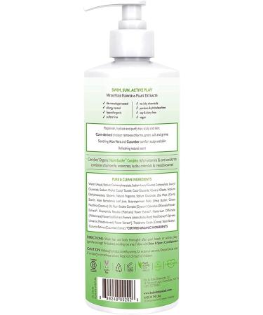 Babo Botanicals Purifying Swim & Sport Shampoo & Wash - Cucumber and Aloe Vera - 16 Fl Oz - Kids & Sensitive Skin (Pack of 1) - Buy Online on SooperMarket.com