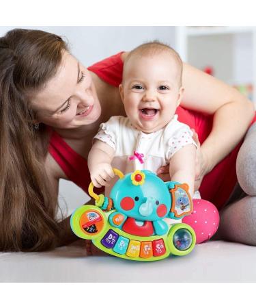 Hola Baby Toys: Musical Elephant Piano & Light-Up Motorcycle for Kids 3-12 Months | Unique Gifts for Boys & Girls - Buy Online on SooperMarket.com