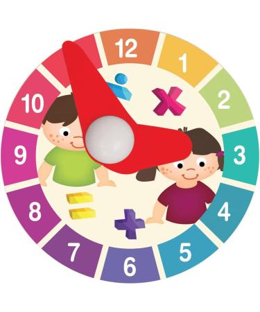 Lexibook Edu200 Clock Hands Bio Toys - Colorful Wooden Math Activity Box for Preschool Learning | Best Educational Toys for Early Childhood - Buy Online on SooperMarket.com
