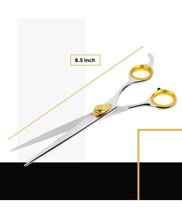 Sharf Gold Touch Pet Scissors - 8.5 Straight Shears for Dog & Pet Grooming - 440c Japanese Stainless Steel - Buy Online on SooperMarket.com