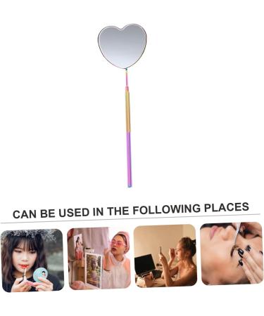 Beavorty 5pcs Eyelash Check Mirror - Stainless Steel Handheld Mirror for Lash Tech Supplies and Extension, Beauty Salon Tool - Buy Online on SooperMarket.com