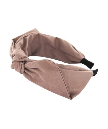 Buy Axy Vintage Bow Headband for Ladies | Light Shine Beige Fabric Hairband - Stylish & Elegant - Buy Online on SooperMarket.com