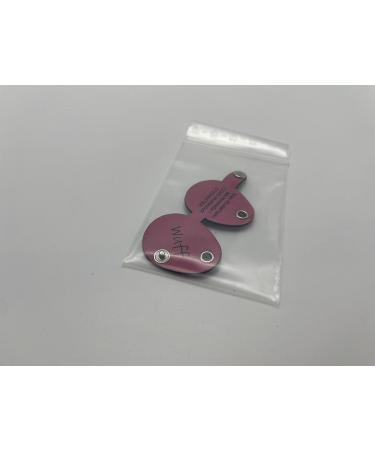 Personalized Copter Farm Dog Brand Bag - Engraved Pink Oval Leather Collar | Art & Real Leather | Custom Dog Tags - Buy Online on SooperMarket.com