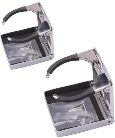 Marinebaby Stainless Steel Adjustable Folding Cup Holders - Set of 2 | for Marine, Boat, Caravan, Car - Buy Online on SooperMarket.com
