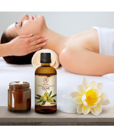 Extra Virgin Olive Oil 100ml - Cold-Pressed Pure Oil from Spain for Face Hair Skin & Nails - Best for Massage & Body Care - Buy Online on SooperMarket.com