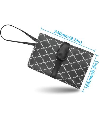 Baby Changing Mat Portable Travel Changing Mat Waterproof Folding Nappy Change Mat 70 x 50cm Grey - Buy Online on SooperMarket.com