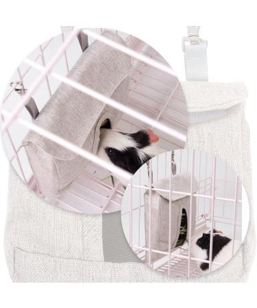 Rabbit Hay Feeder Bag Eat Slowly Guinea Pig Hay Feeder Hemp Fabric Small Animals Hay Feeder Bag for Rabbit Guinea Pig Chinchilla Small Animal - Buy Online on SooperMarket.com