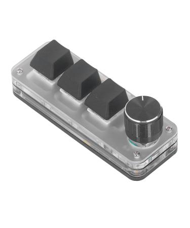 3-key Keyboard Widely Used ABS Multi-function Programmable Mini Keyboard Blue Switch with Button for Games - Buy Online on SooperMarket.com