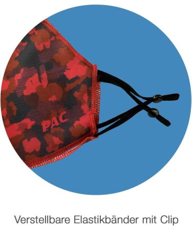 P.A.C. Lightweight 2 Pack Premium Masks | Washable Reusable Oeko-Tex 100 | Everyday Comfort in Tropata & Total Black - Buy Online on SooperMarket.com