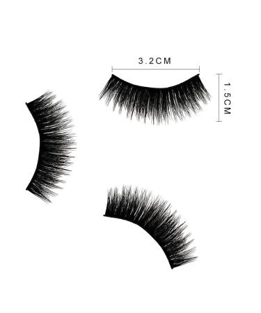 6 Pairs of Natural Fluffy 3D False Eyelashes - Reusable and Long Thick Eyelashes for Makeup Extension - Pack of 1 - Buy Online on SooperMarket.com