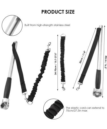 iFCOW Dog Bike Leash - Hands-Free Bicycle Training Leash for Jogging & Walking | Silver Perfect for Cycling - Buy Online on SooperMarket.com