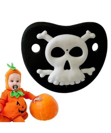 Bexdug baby pacifier |Halloween-K rbis-Kelett-Vampire-Zehne Schnuller funny pacifier pacifier for baby shines as Halloween decorations skulls