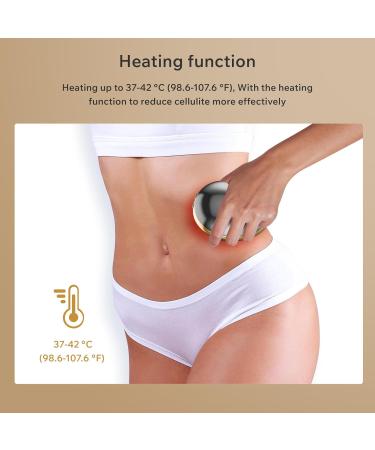 Depsoul Body Massager Professional Handheld Massager 2 in 1 Cordless Electric Massager with 2 Modes 3 Levels for Belly Waist Arm Leg Butt Black - Buy Online on SooperMarket.com