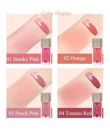 Yeweian Soft Cream Blush Makeup - Tomato Red | Lightweight & Long Lasting Dewy Liquid Blush - Buy Online on SooperMarket.com