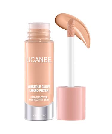 UCANBE Halo Glow Liquid Filter Face Complexion Booster For Radiant Skin All Day Longwear Soft-Focus Look Sodium Hyaluronate Vegan & Cruelty-Free - 0.91OZ Light Fair 05 Light Fair