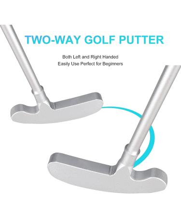 Yamato Two-Way Mini Golf Putter Set with Real Golf Balls - Right and Left Handed, Ideal Gift for Kids and Adults - Buy Online on SooperMarket.com