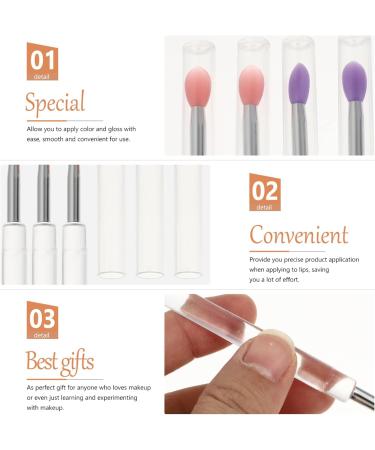 KALLORY 8pcs Professional Convenient Portable Eyeshadow Eyeshadow Silicone Makeup Lipstick 10.7X0.8X0.8CM Assorted Color - Buy Online on SooperMarket.com