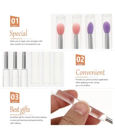 40 Pcs Silicone Lip Brush Set - Lip Mask & Eyeshadow Applicator - Assorted Colors for Perfect Makeup - Buy Online on SooperMarket.com
