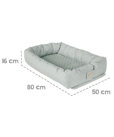 Buy Roba Babylounge 3 in 1 - Frosty Green Changing Mat & Bed Snake | International Shipping Available - Buy Online on SooperMarket.com