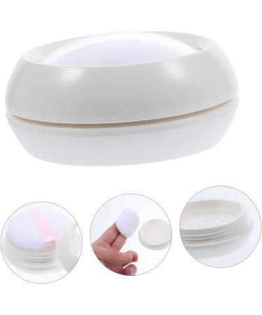 FOYTOKI 1 Set Powder Box Empty Powder Case Powder Puffs Empty Reusable Loose Powder Compact Container - Buy Online on SooperMarket.com