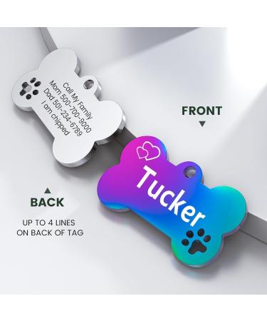 Personalized Yehanti Dog Tag - Stainless Steel Name Engraving for Dogs Cats & Puppies | Custom Collar Tags with Name Phone & Address - Buy Online on SooperMarket.com