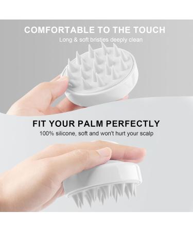 Gezimetie Root Comb Applicator Bottle with Scalp Massager Brush Comb 3PCS - White | Hair Coloring Dye and Scalp Treatment Tools - Buy Online on SooperMarket.com