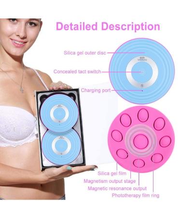 Enlargement Pump Wireless Massager  USB Electric Vibration Bust Lift Enhancer Machine with Hot Compress Function and Remote Control for Chest Enlargement Anti Sagging(Blue) - Buy Online on SooperMarket.com