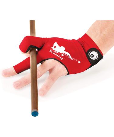 Roaming Billiard Shooters Glove Fits - Red - S/M