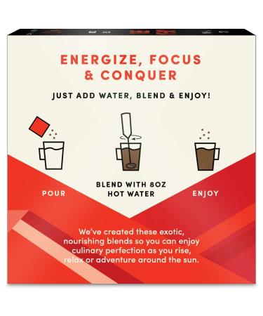 Sun Alchemy Mushroom Coffee with Organic Fair-Trade Coffee & Energizing Mushrooms - 12 Sachets - Buy Online on SooperMarket.com