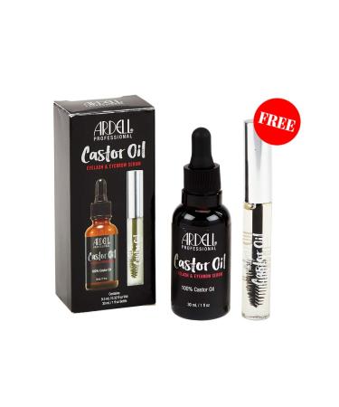 Ardell 100% Pure Castor Oil Eyelash Growth & Brow Serum Kit | Hexane-Free | 1 Oz. Bottle + FREE 0.33 Oz. Travel Size - Buy Online on SooperMarket.com
